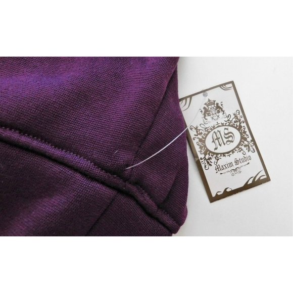 Puppy Paw Jacket 1X Purple Hoodie Dog Lover by Maxim Studio Cotton Blend - Picture 6 of 7